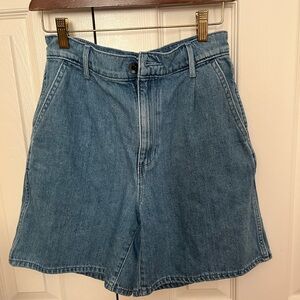 Wilfred Free Blue Denim Shorts